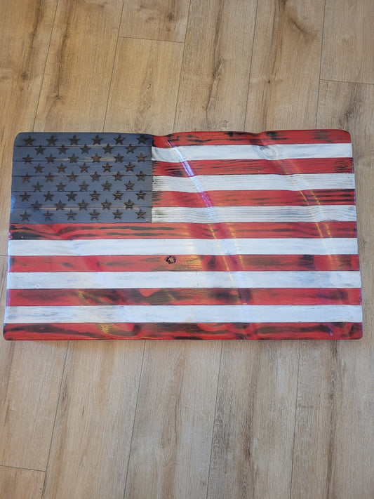 Wood American Flag